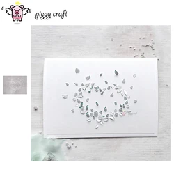 Piggy Craft metal cutting dies cut die mold Love leaves background Scrapbook paper craft knife mould blade punch stencils dies