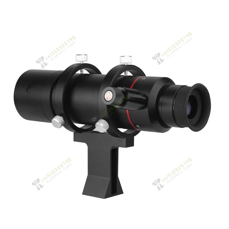 Optical Star Finder com luz, preto, 8x50