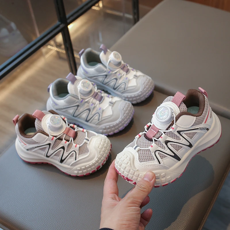 

Детская спортивная обувь, новинка 2024, детская обувь, весенне-осенняя дышащая обувь для отдыха на мягкой подошве, кроссовки для мальчиков