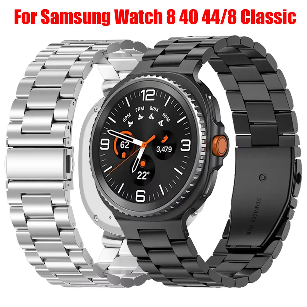 Für Samsung Uhr 8 40mm 44mm Armband Edelstahl Business Correa Für Galaxy Uhr 8 Klassische 46mm LTE Smartwatch Armband
