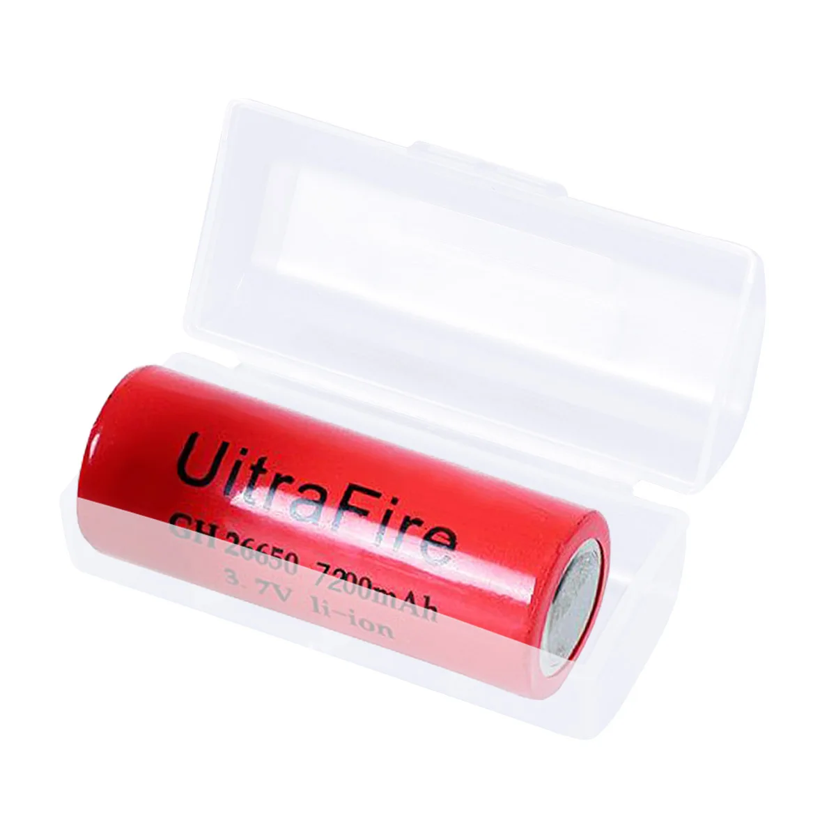 

2pcs Storage Box Transparent Plastic Case For 26650 Batteries Lightweight Organizer Hard Case Efficient