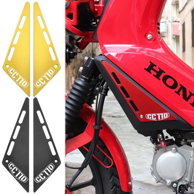 Motorcycle Accessories for Honda CC110 Cross cub cc 110 CNC Aluminium Front Panel Gurads Frame Cover Plate Protector Set