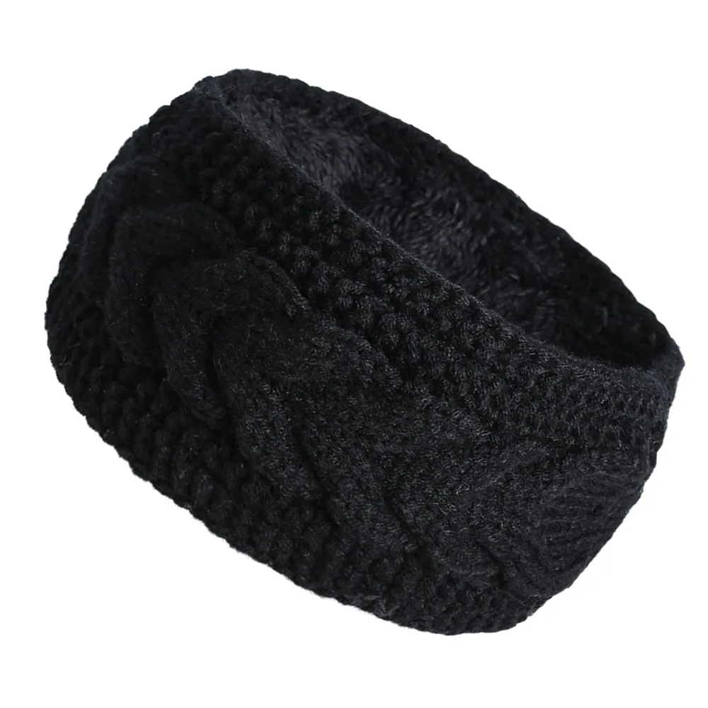 Winter Knitted Inner Layer with Velvet Windproof and Keepwarm Headband