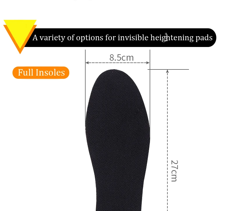 2PCS EVA Höhe Erhöhen Einlegesohle Deodorant Atmungsaktive Memory Foam Pads Unsichtbare Innen Höhe Zunehmende Schuh Halb Pad für Unisex – Detail 6
