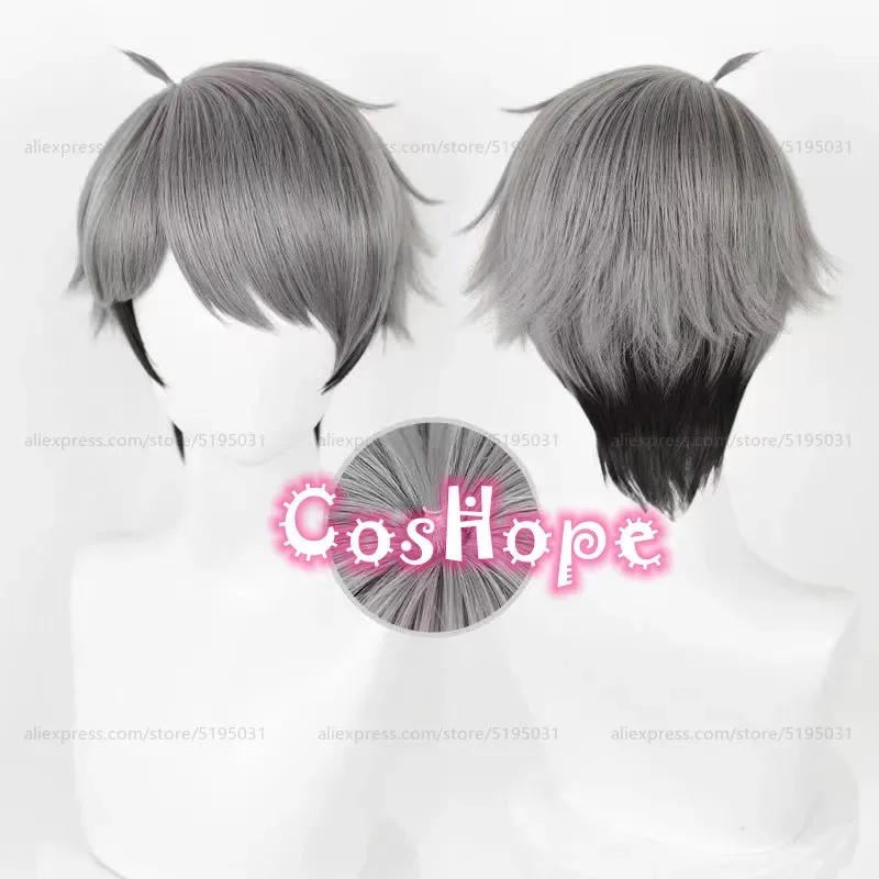z;3,d'5,g\7/ Atsumu Miya Osamu Yellow Gray Black Wig Anime Cosplay Wigs Heat Resistant S6,j.y'8 /c.