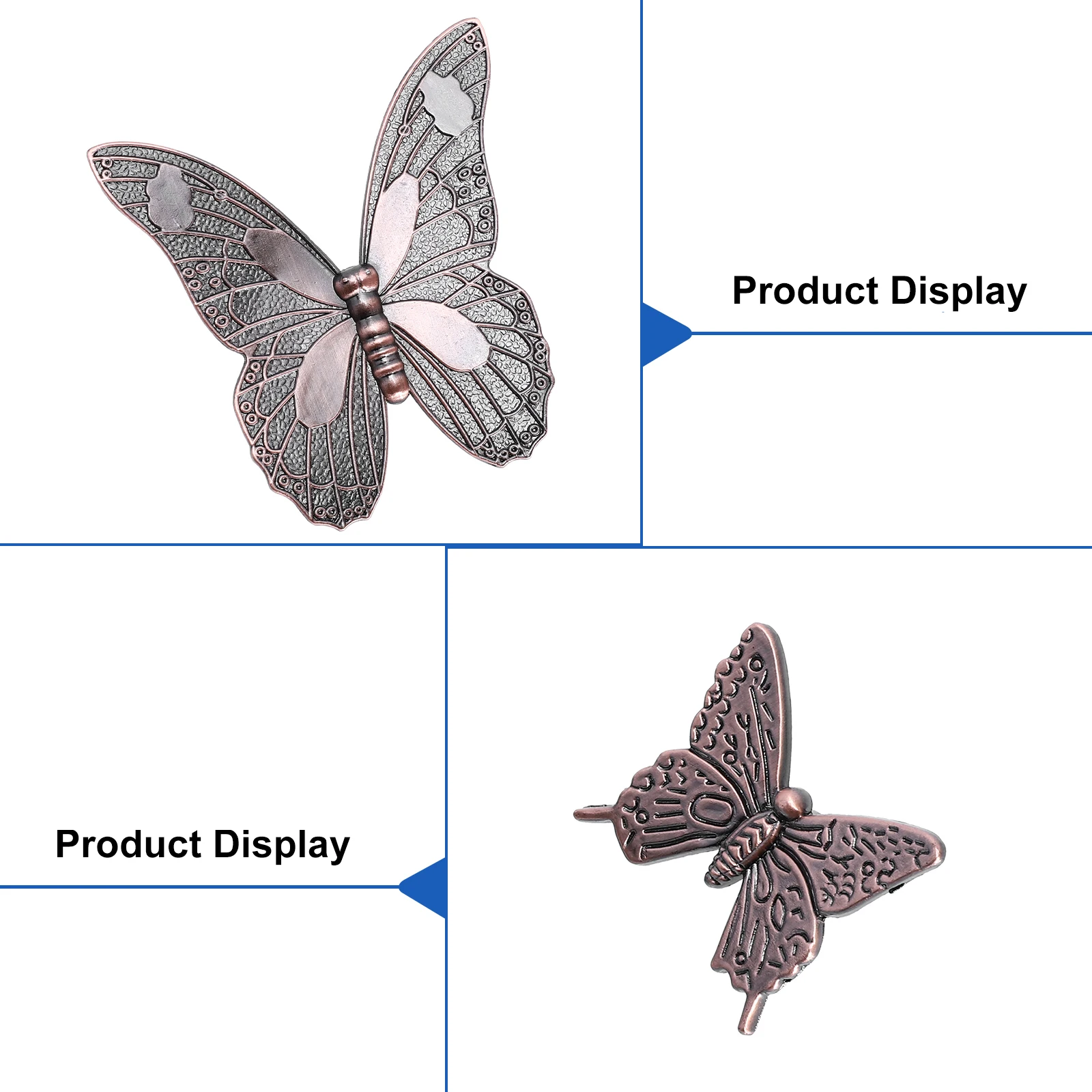 

2Pcs H les Zinc Alloy Cabinet Faux Butterflies Drawer H les Door Knobs Faux Butterflies Drawer Pulls Furniture