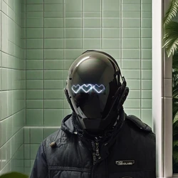 New Cyberpunk mask app programmable animation technology sense Halloween Christmas Cosplay dance party music festival accessorie