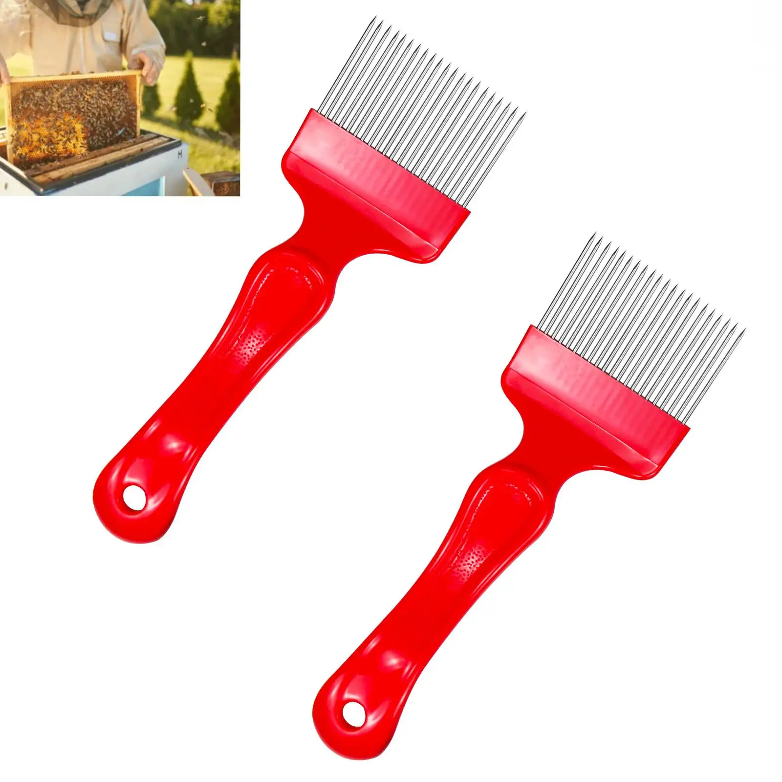 1 PC/ 2pcs / 4 pcs Stainless Steel Honey Uncapping Fork Beekeeping Supplies
