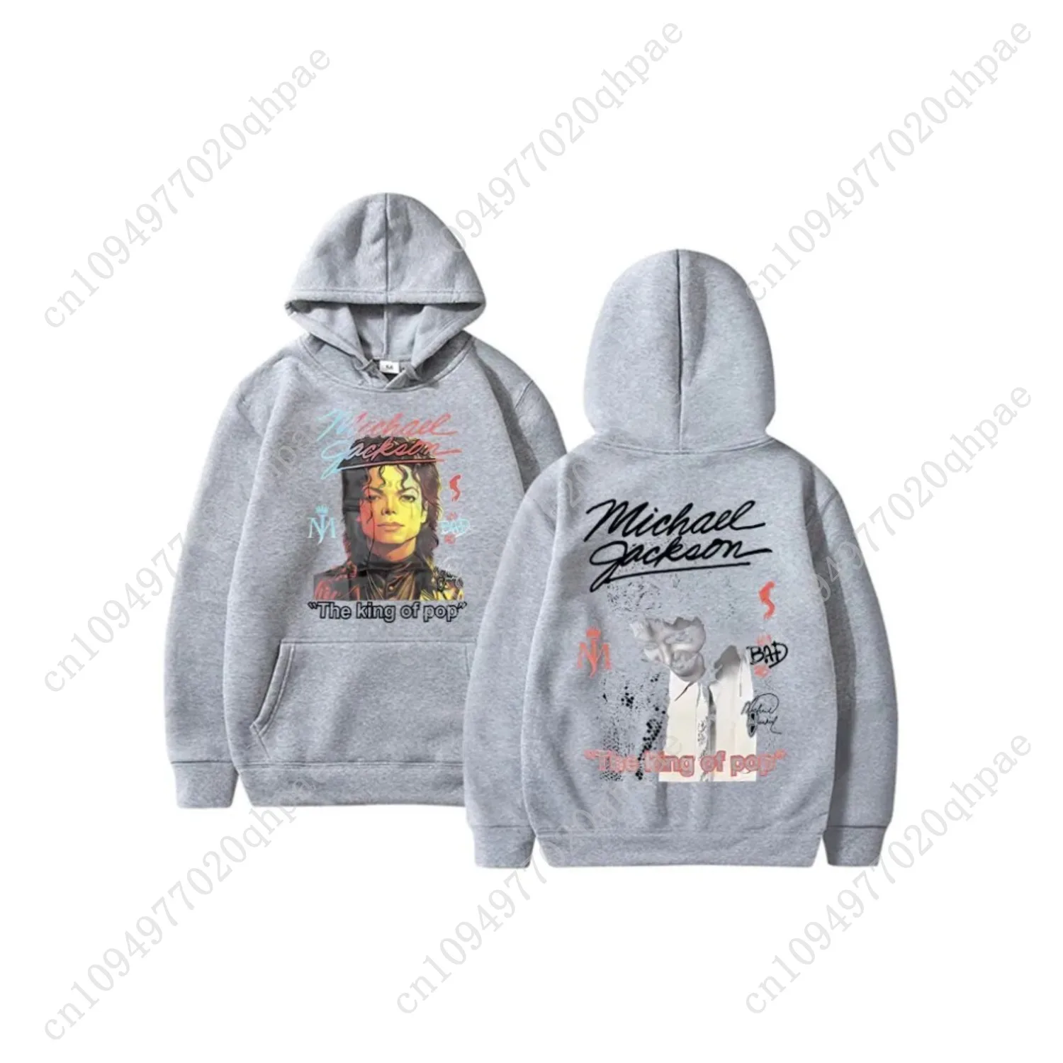 Classic Vintage Michael Jackson Graphics Hoodie Men Women Hip Hop Punk Rock Sweatshirt Male Gothic Harajuku Oversized Hoodies