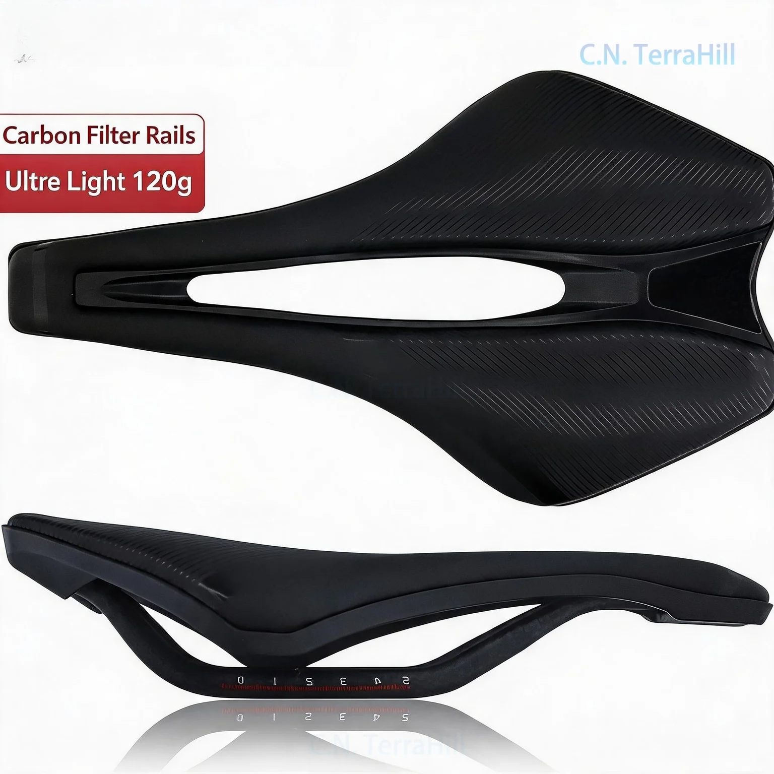 Mountain Bike Saddle Carbon Fiber Hollow Soft Seat Road Cycling Cushion Ultra Light Bicycle Seatpost