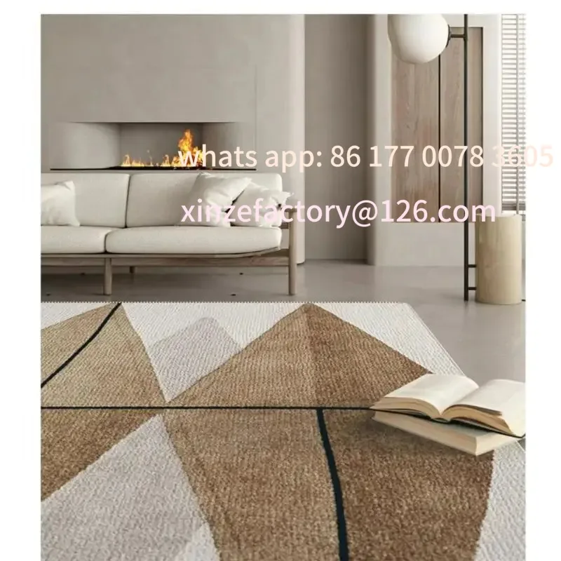 Customizable merican Ladder System Crystal Pile Carpet Living Room Bedroom Bedside Rug Premium Medieval Style Non-Slip