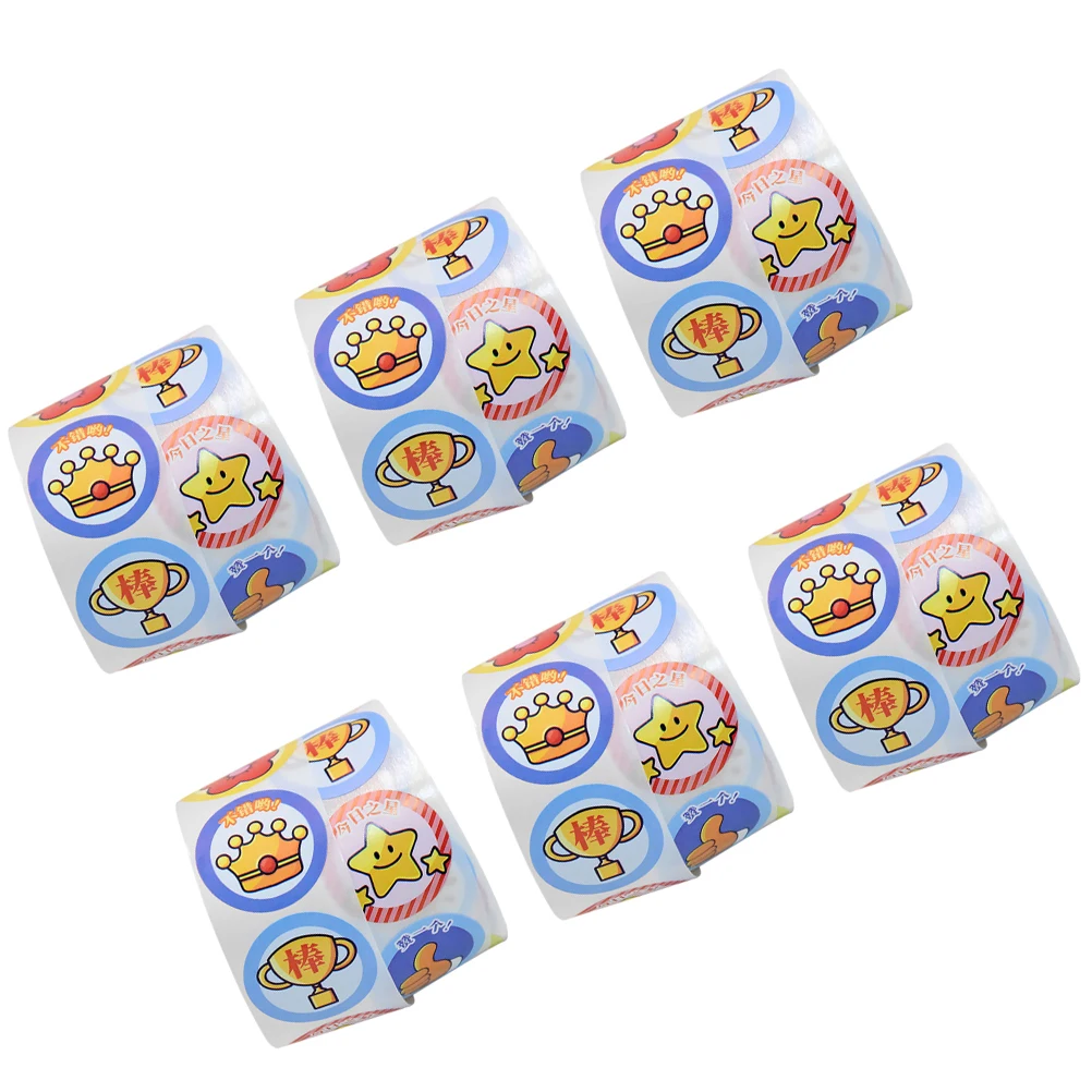 

Reward Stickers for Kids Children Motivational Face Copper Paper Cartoon Student School Supplies Kindergarten Decor Easy