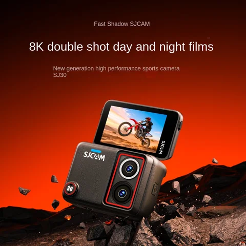 Caméra d'action SJCAM SJ30 8K 20fps à double objectif, vidéo HD de nuit, écran tactile rotatif, stabilisation 6 axes, caméra sportive, autonomie toute la journée