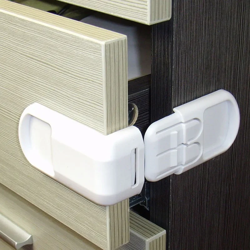 3pcs Plastic Baby Safety Protection From Children In Cabinets Boxes Lock Drawer Door  Security Product