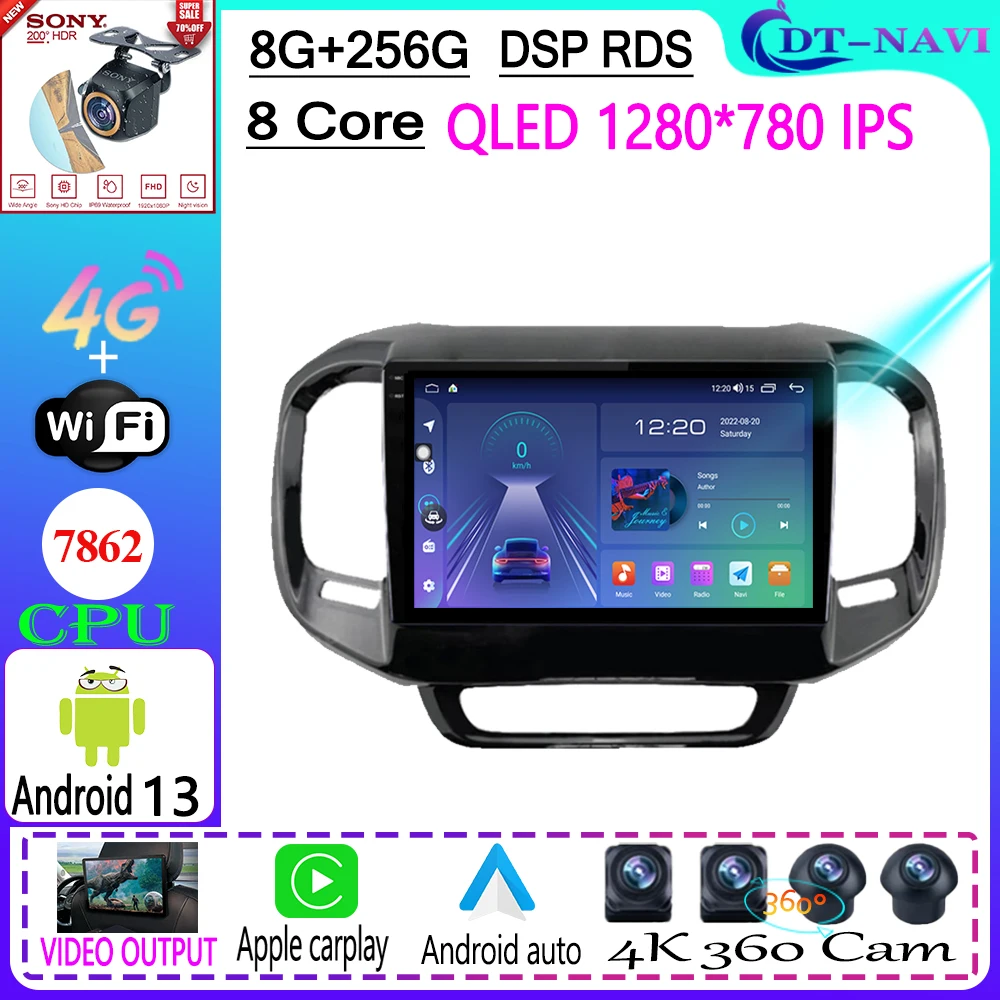 

Android 13 Car Radio Stereo Multimedia Video Player Navigation GPS For FIAT Toro 2017 - 2021 5G WIFI BT5.0 DSP No 2din 2din dvd