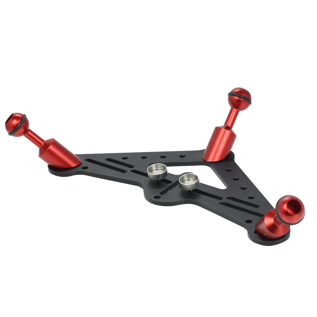 Dual Handle Tray Diving Video Triangular Stabilizer Gimbal Tripod Base Camera Bracket Light Stand Underwater Photography Tool