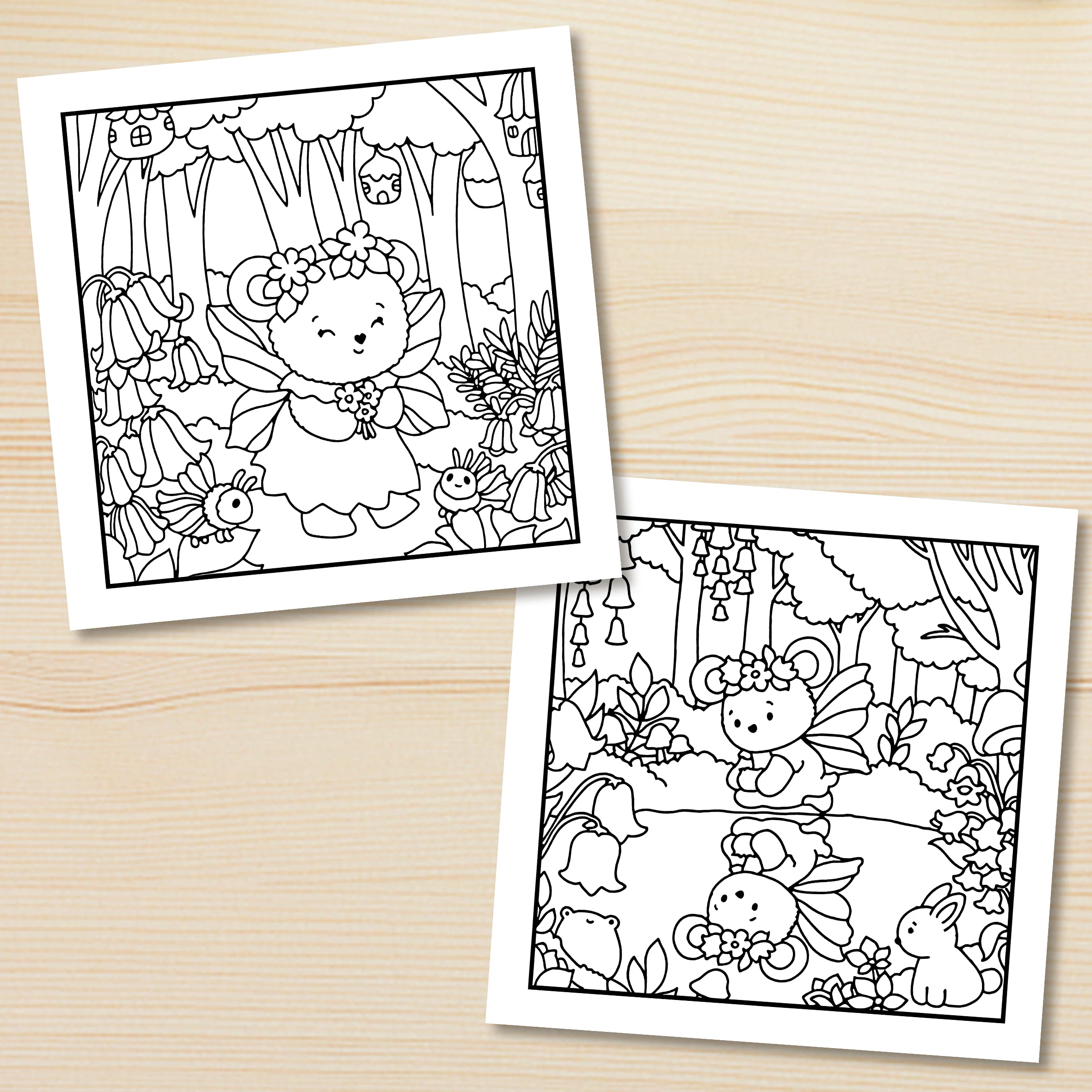 SECRET FOREST Bold-easy Patterns Coloring Book for Adults Cute Drawing Book Perfect Gift for Party and Birthday