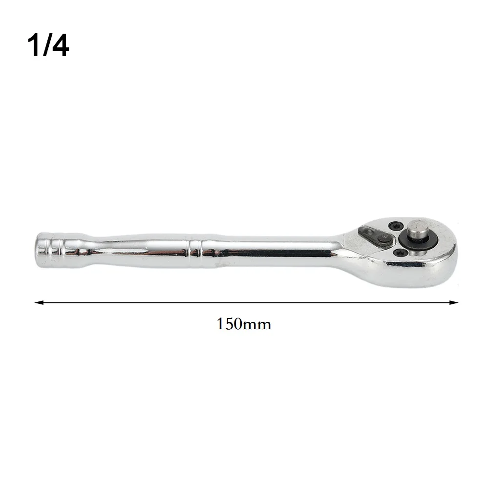 Quick Ratchet Wrench 1/4inch 3/8inch Adjustable Socket Spanner Square Head Tools 1/2inch Chrome Vanadium Steel