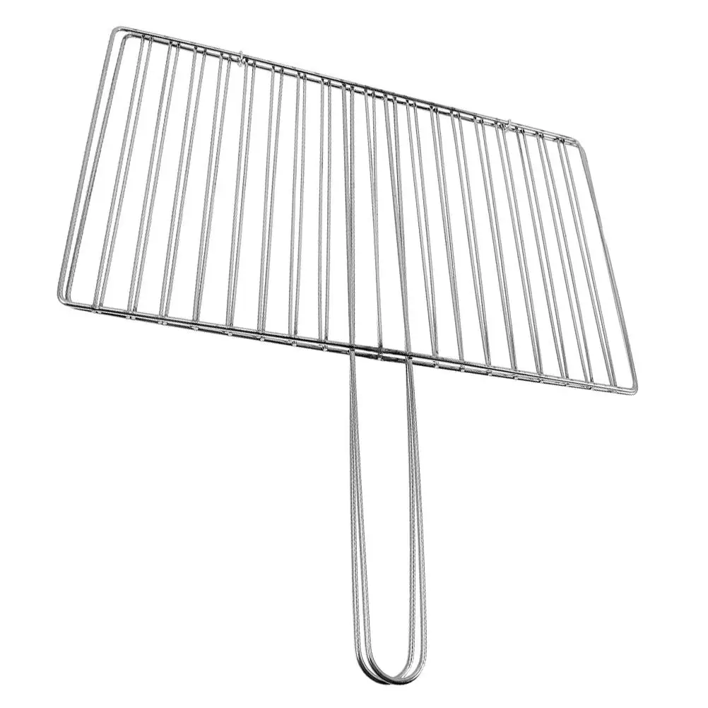 

Thickened Stainless Steel Fish Grill Clip Vegetable Meat Grilling Basket Reusable BBQ Tool Mesh Wire Design Stove Rack Cooling