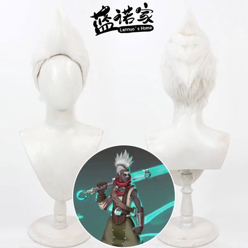 

Аниме Ekko Cos, парик для косплея, Хэллоуин, карнавал, вечерние реквизит, синтетические волосы, термостойкое волокно + шапочка для парика