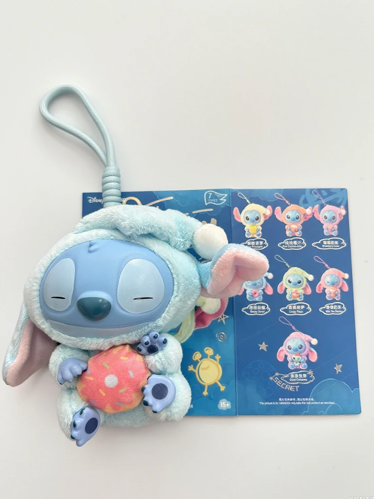 ตุ๊กตาไวนิลลิโล่แอนด์สติทช์ จี้ห้อยกระเป๋า ดิสนีย์ บลายด์บ็อกซ์ สติทช์ชุดนอน จี้ห้อยน่ารัก ของตกแต่งบ้าน ของขวัญวันเกิดสำหรับเด็กผู้หญิง