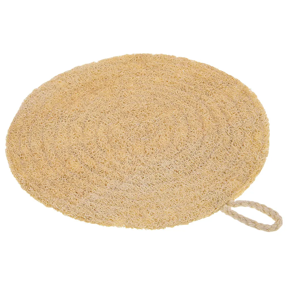 

Loofah Steamer Mat Reusable 20cm Round Pad Non Stick Kitchen Liner for Buns Vegetables Crabs Fish Efficient Steam Circulation