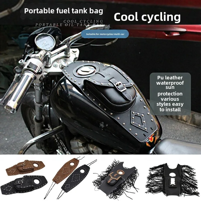 

Для мотоцикла Penta Gingerbread 300GV300S Harley v16 винтажная кожаная сумка для топливного бака сумка для хранения неразрушающая установка