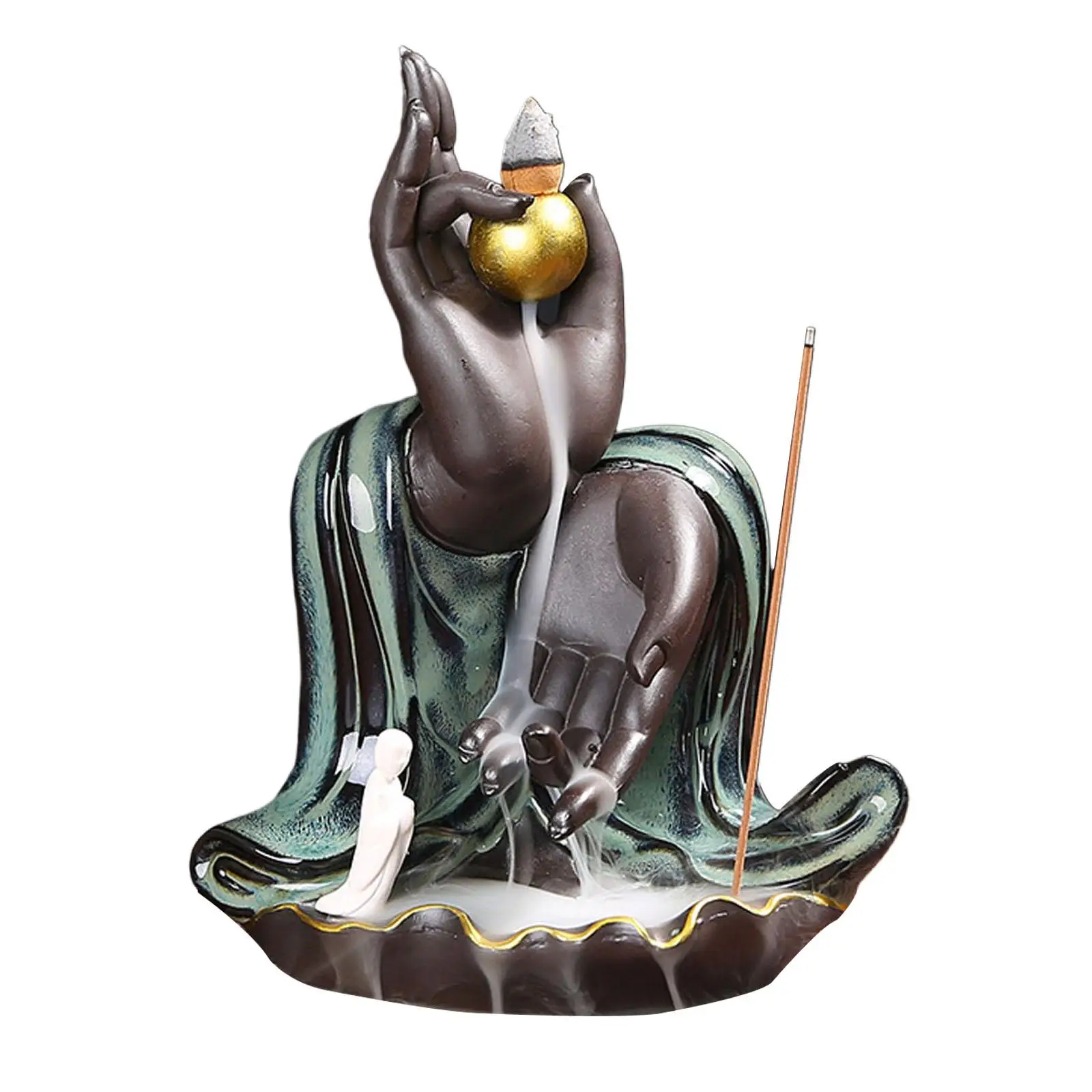 Burner Ceramic Backflow Burner Holder Relaxation Meditation Home Decor Censer