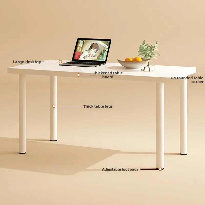 Multi-functional Desk Study Table Simple Bedroom Writing Workbench White Office Computer Desk
