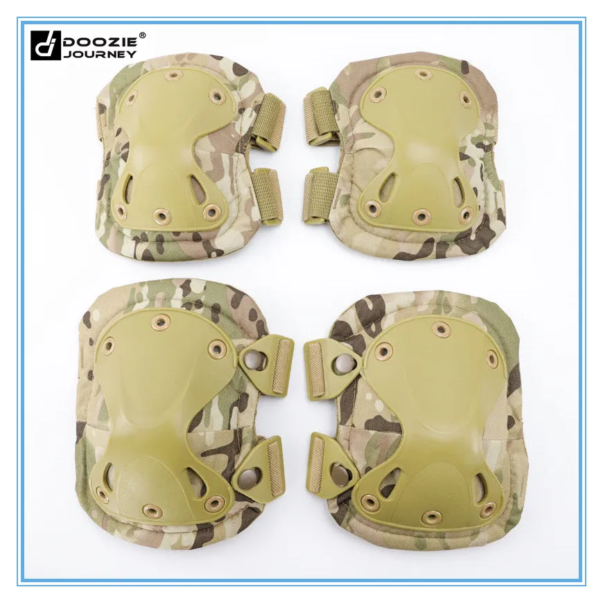 Ginocchiera per gomito militare all'aperto Airsoft caccia Training ginocchiera Army Wargame Battle gomitiere ginocchiera protettiva tattica