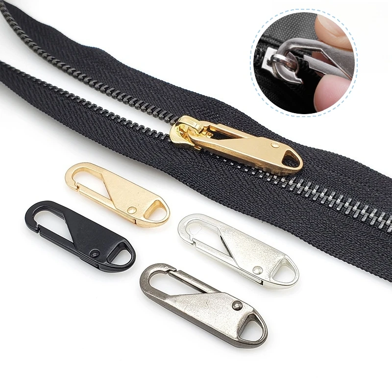 10 Stück Reißverschlussköpfe Universelles Sofort-Reparaturset Ersatz für kaputte Schnallen Reisetasche Koffer Reißverschlusskopf DIY Nähhandwerk – Detail 4