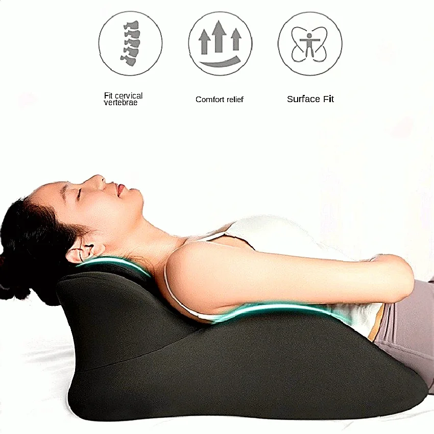 Relaxing Prone Pillow Creates Face Down Comfort Employing Ergonomic Memory Foam Architecture And Wedge Support Mechanics