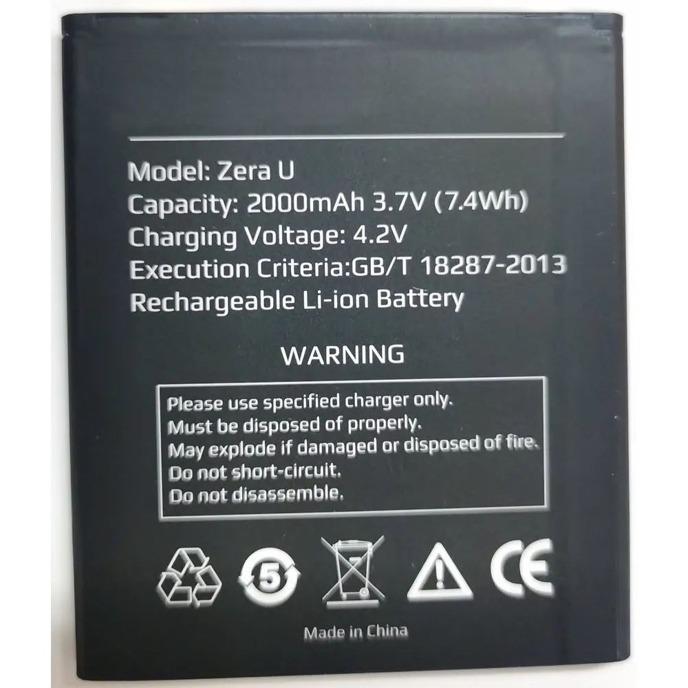 

New highscreen Zera U Replacement Mobile Phone Battery,3.7V,2000mAh