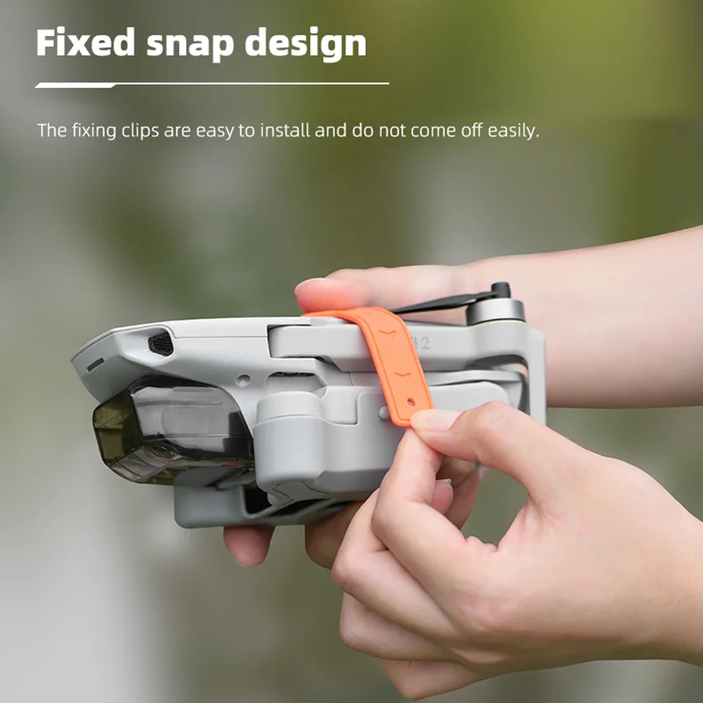 حامل المروحة ثابت لـ DJI Mini 2/Mini 4K RC-N1 الطائرة بدون طيار أجنحة استقرار حامي حزام الدعائم جبل كوادكوبتر الملحقات