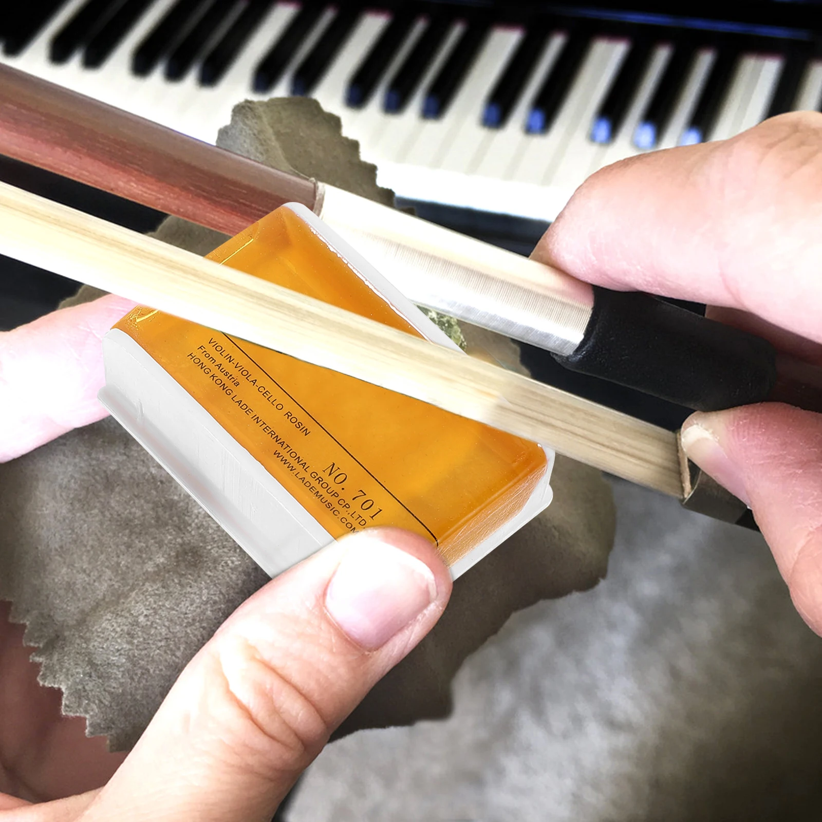 

4Pcs Small Violin Rosins Portable String Instrument Supplies Increase Friction for Clear Tone Performance Violin