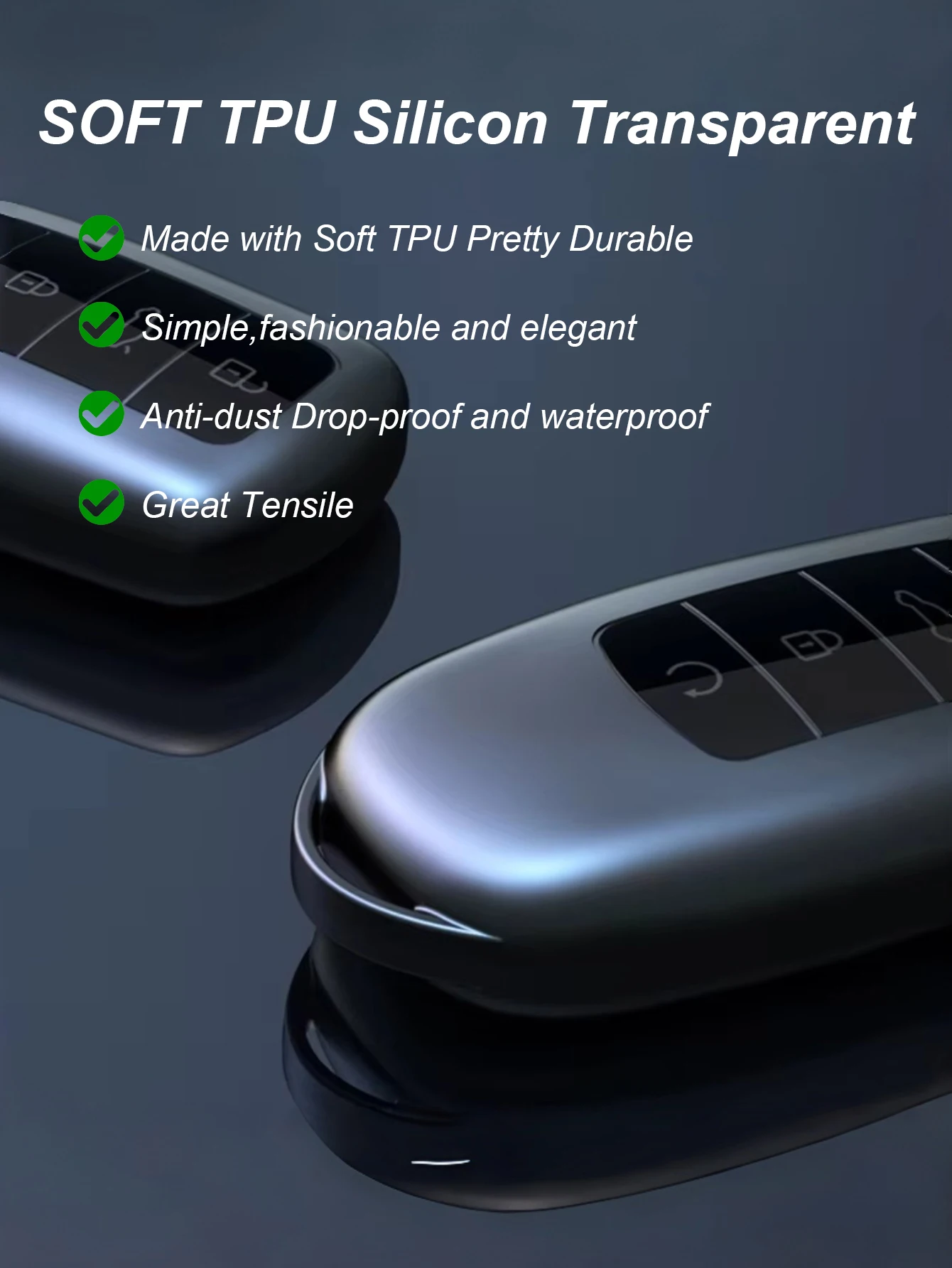 Titanium Gray Key Cover for Chery Tiggo 8 Pro, Tiggo 9, Tiggo 7, Arrizo 8/5 Plus, Omoda 5 & Explore 06 – Anti-Fingerprint Nano C