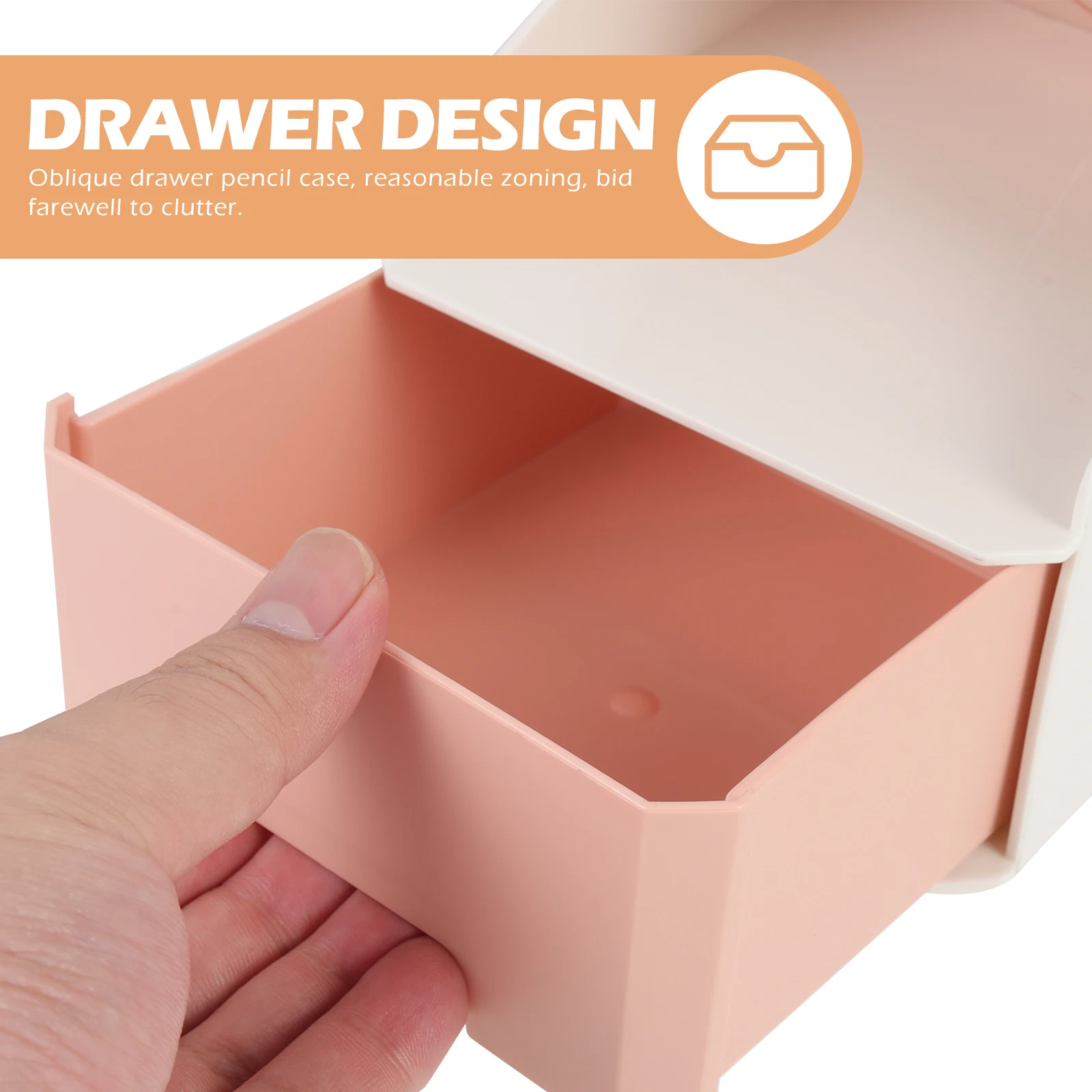 

Pen Holder Stationery Box Office Desk Organizer Pp Pens Storage Holder Desktop Accessory Makeup Brush Container Inclined Pen