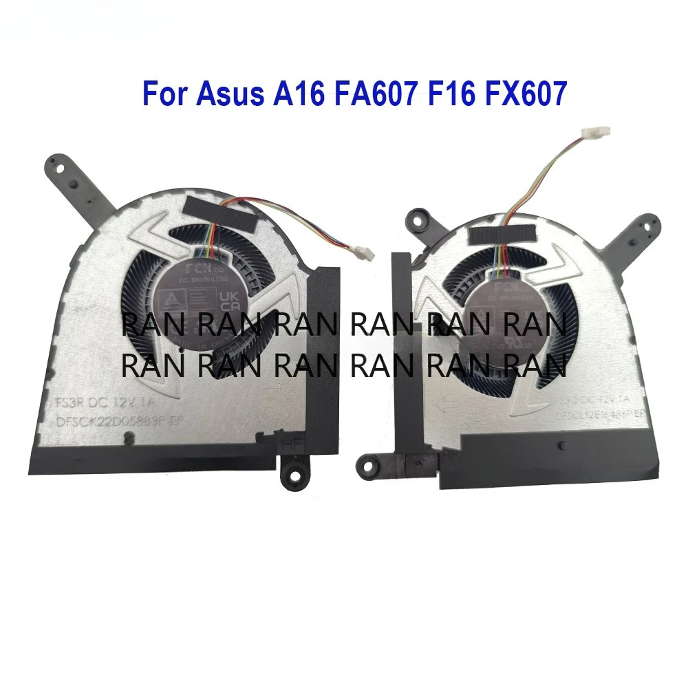 

CPU GPU Fan Cooling For ASUS TUF Gaming FX607 FA607 FX607J FX607JU FA607PI Laptop Cooler Radiator 13NR0HW0M03011 DFSCK22D05883P