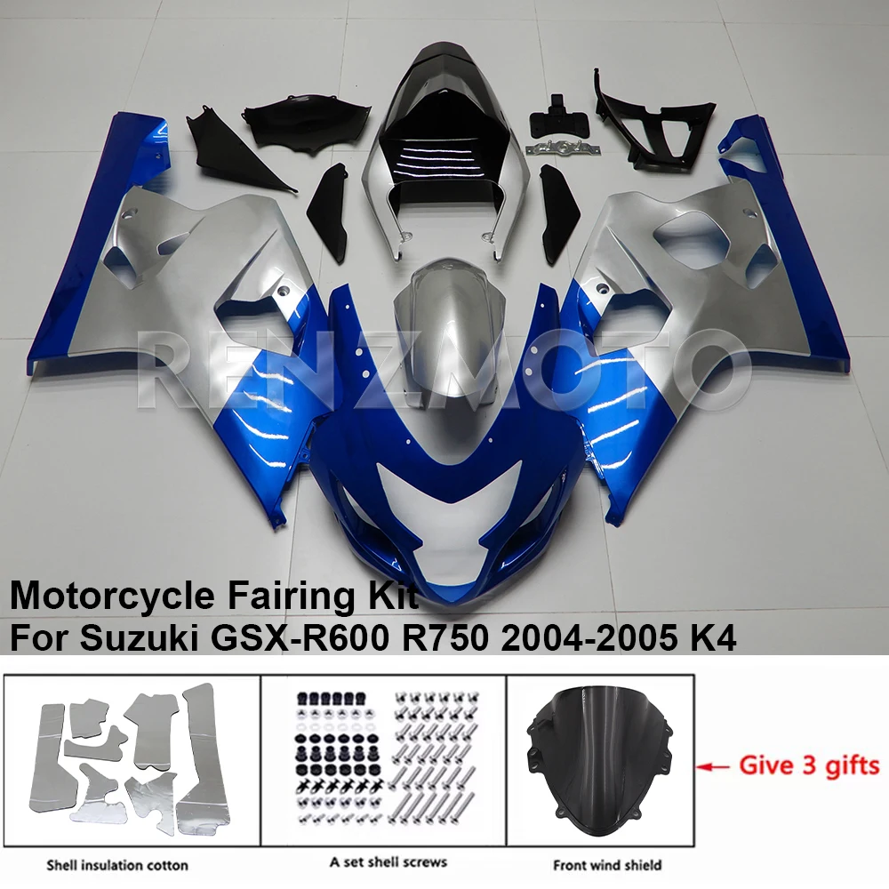 

S0604-132A For Suzuki GSX-R600 R750 04-05 K4 K5 Fairing Motorcycle Set Body Kit Decoration Plastic Guard Plate Accessories Shell