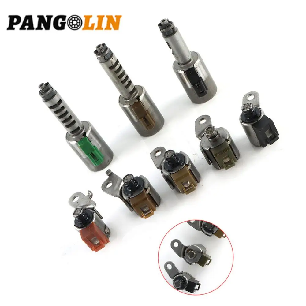 

AW55-50SN AW55-51SN 8x Transmission Solenoids for Volvo Nissan Pontiac Chevrolet Renault Saab AF33-5 AW235 RE5F22A Refurbished