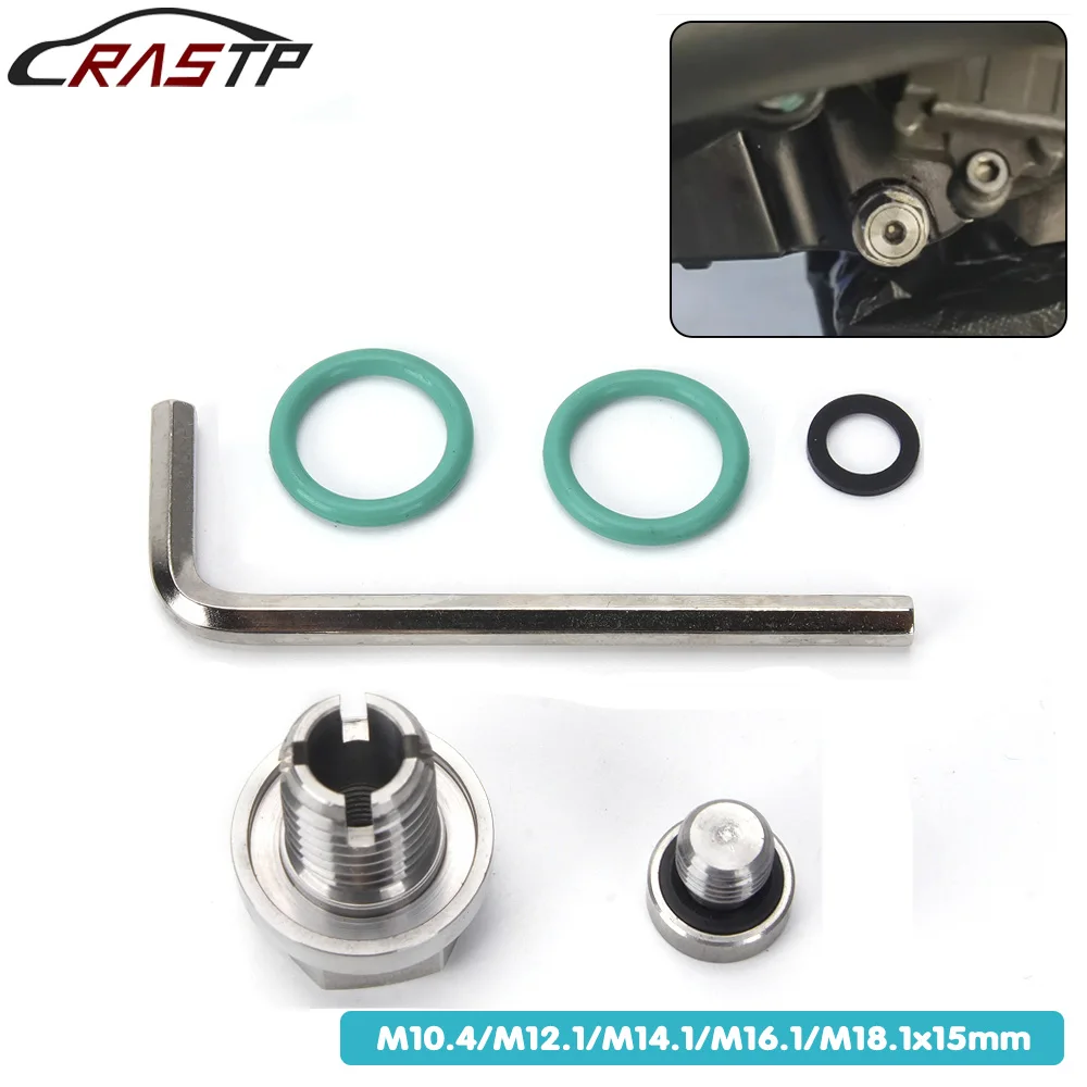 RASTP-M10.4/M12.1/M14.1/M16.1/M18.1 Oil Drain Plug Piggyback Self Tapping Oil Pan Thread Repair Kit With O-Ring Wrench QRF042