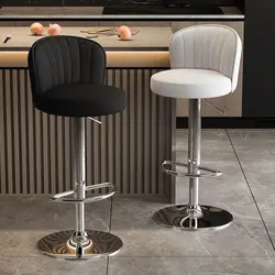 Bar Stool Household Modern Minimalist High Stool Adjustable and Heightened Rotating Cashier Front Desk Internet Celebrity Bar Ch