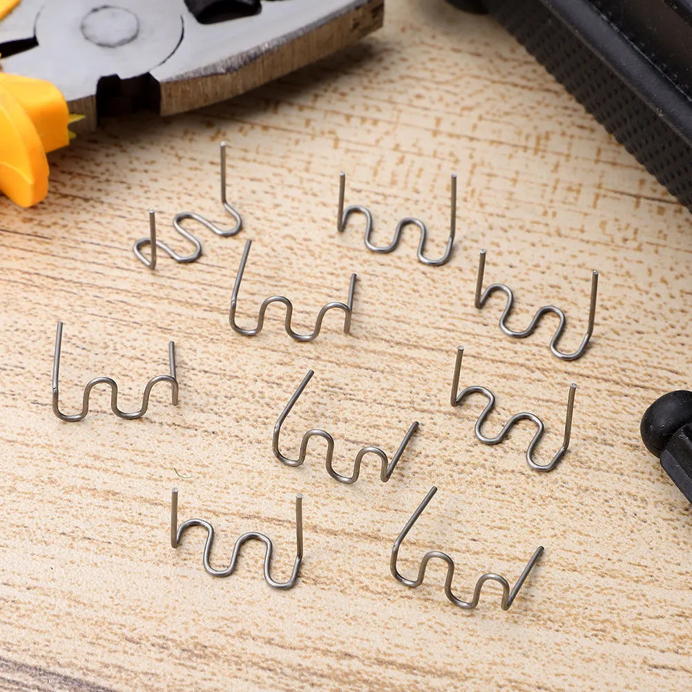 

100pcs 0.8Mm Wave Shaped Automotive Plastic Repair Hot Staples Car Bumper Welding Machine Repair Kit For All Cars