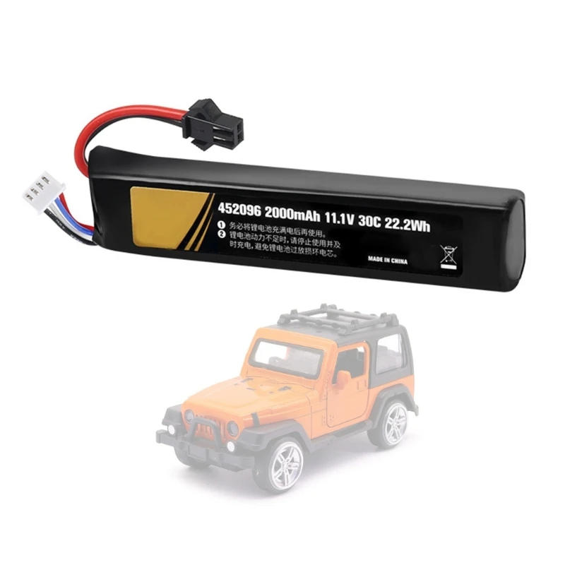 Airsofts Battery 11.1V Rechargeable 3S LiPo 2000mAh 30C for RemoteControl Toy 87HC