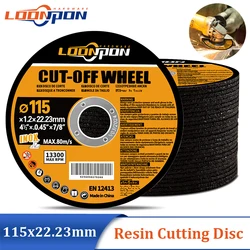 115Mm Metaal Slijpschijf Wiel Hars Cutting Grinder Cut Off Wheels Voor Ijzer Staal Pijp Bar 115X22.23X1.2Mm 5-50Pcs