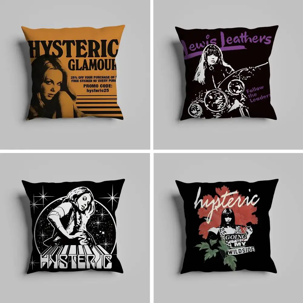 

H-HystericS Glamour Girl Pillow Case For Car Pillows 60x60 Cushions Luxury Double Sided Cover Home And Decoration Sofa 30x30