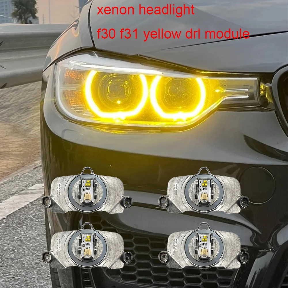 Yellow DRL Daytime Running Light LED Chips Modules For 2012-2015 BMW  F30 F31 328i 335i 320i 328d Xenon Headlight Daylight