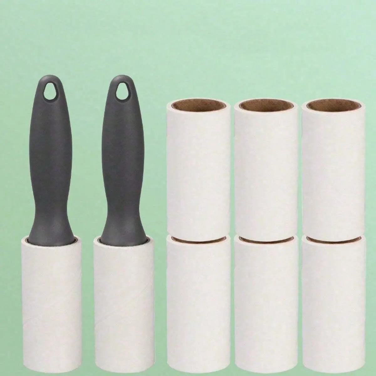 80/160/240/400 Sheets Super Strong Lint Roller - Pet Hair Remover - Set Includes 1/2 Handle And 2-10 Replacement Sheets. Suitabl