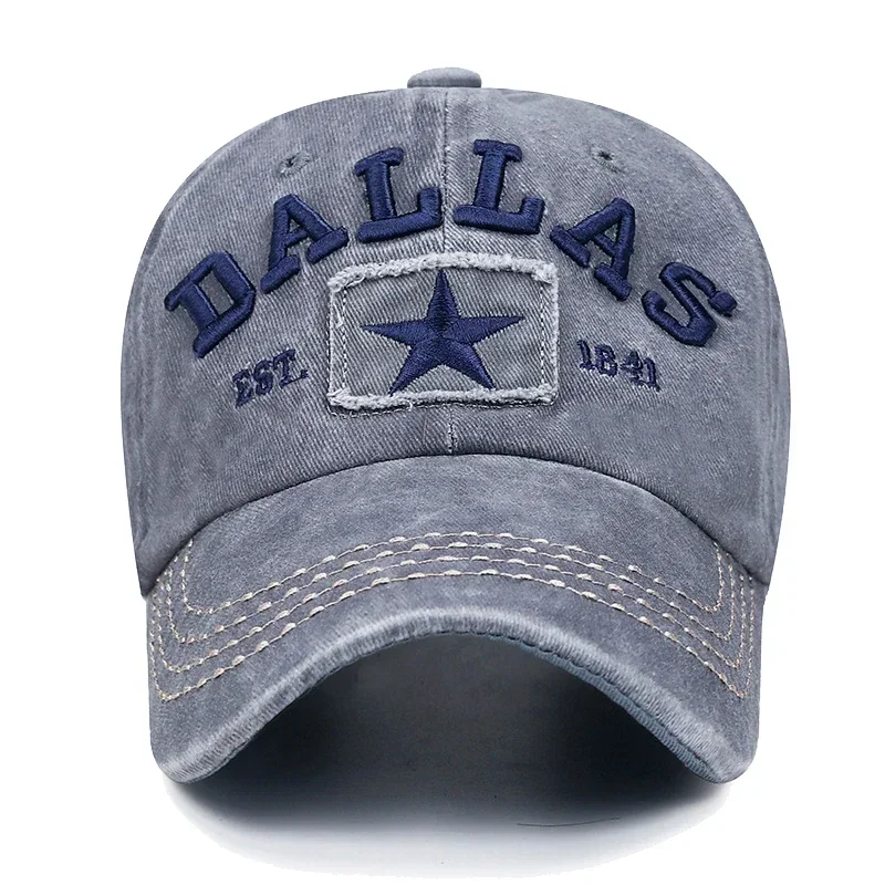 4 Colors Unisex DALLAS 3D Embroidered Baseball Cap Snapback caps Sun hats Dad hats