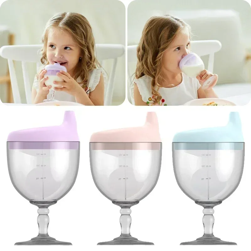 Baby Feeding Drinkware Cup Newborn Learning Hand Shank Bottles Silicone Tableware Toddler Water Bottle Baby Accessories goblet